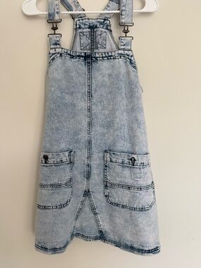 Light Wash Denim Overall Dress